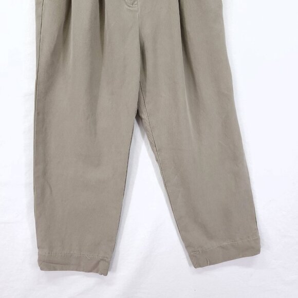 Cypress Grove Pants Womens 10 Beige 100% Silk Pleated Dress Trousers Classic 23" - Picture 13 of 15